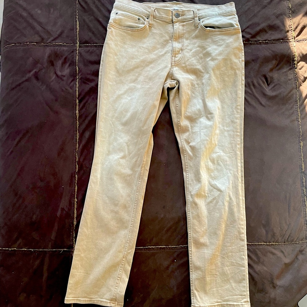 goodfellow men 34w 32l total flex slim straight